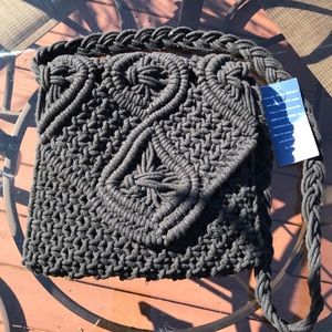 🖤Tommy Bahama Macrame Bag